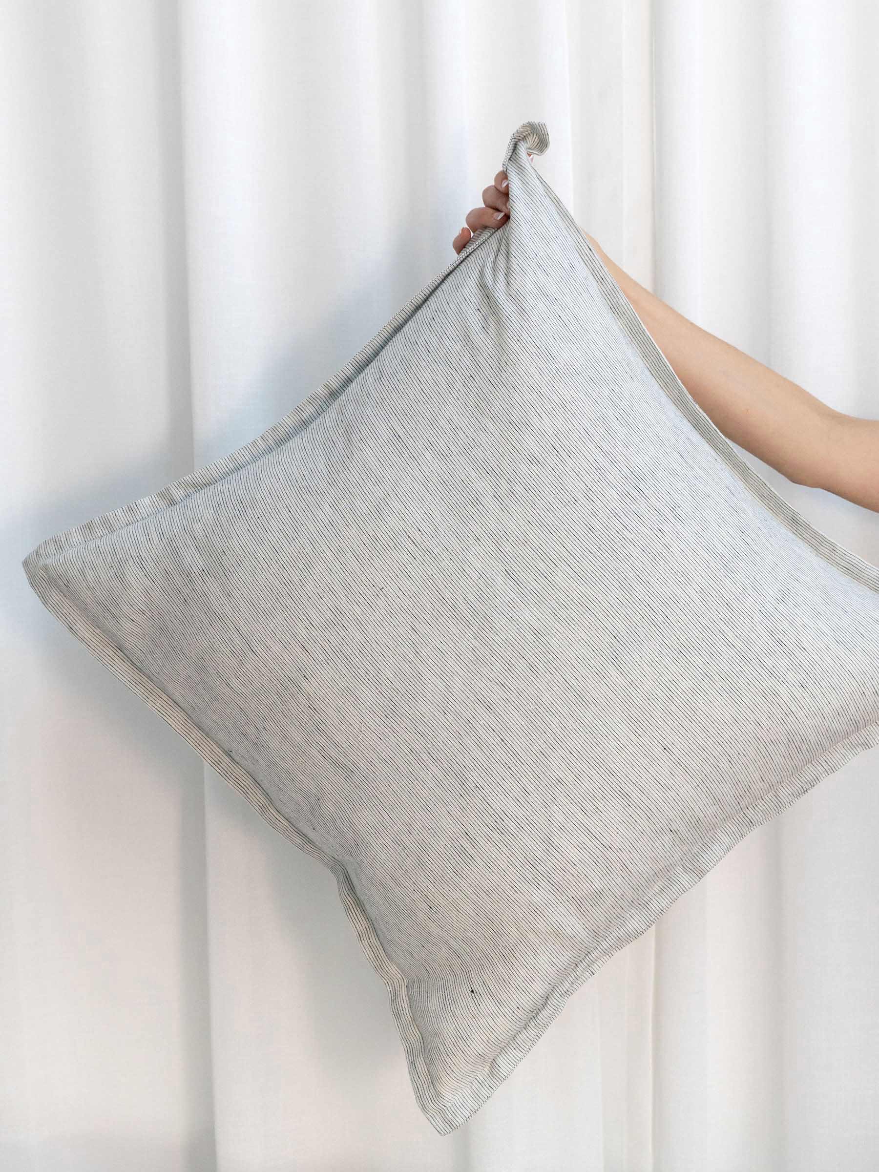 Hudson Linen Cushion Pinstripe