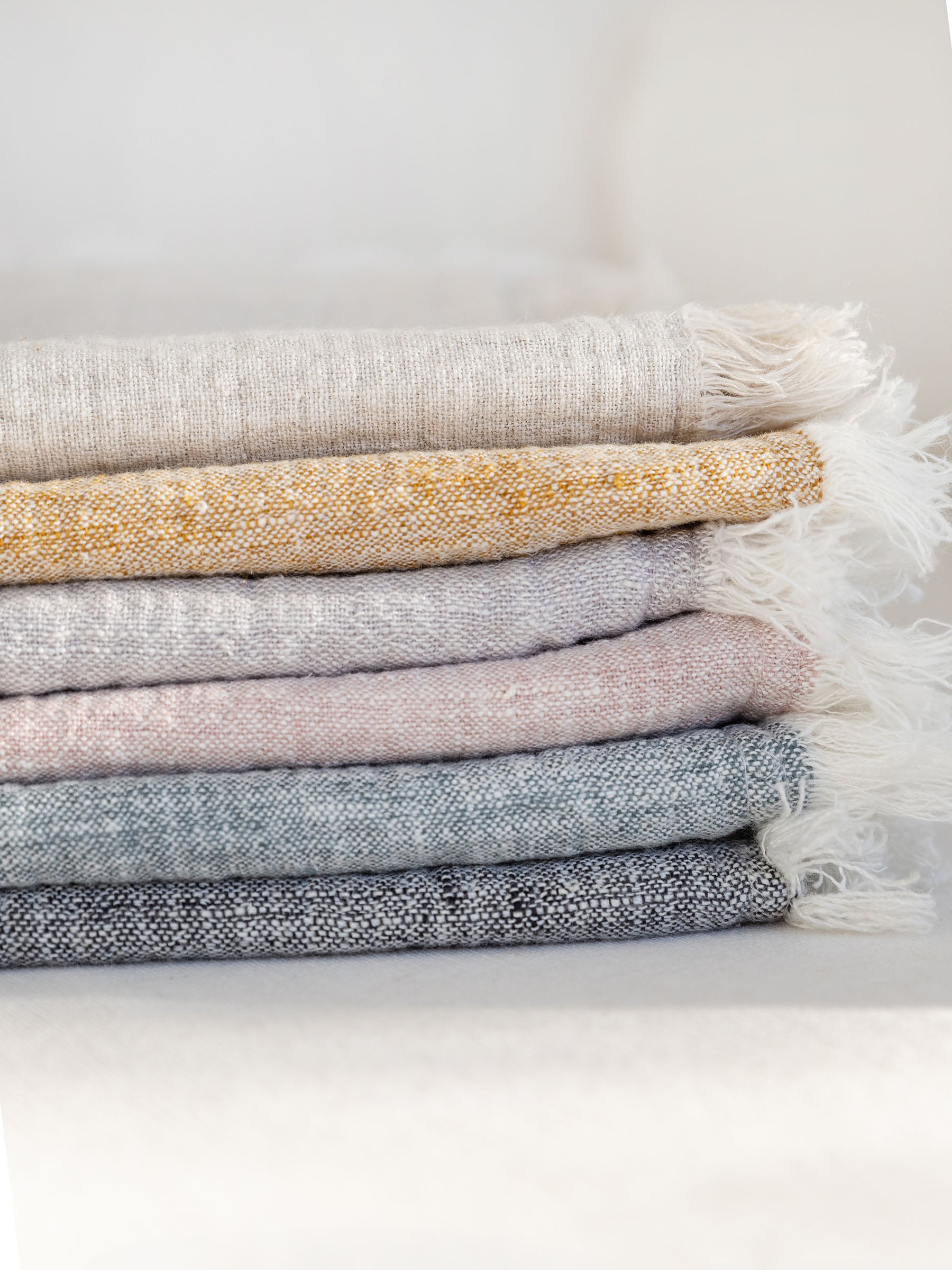 Oliver Heavy Linen Cushion Charcoal