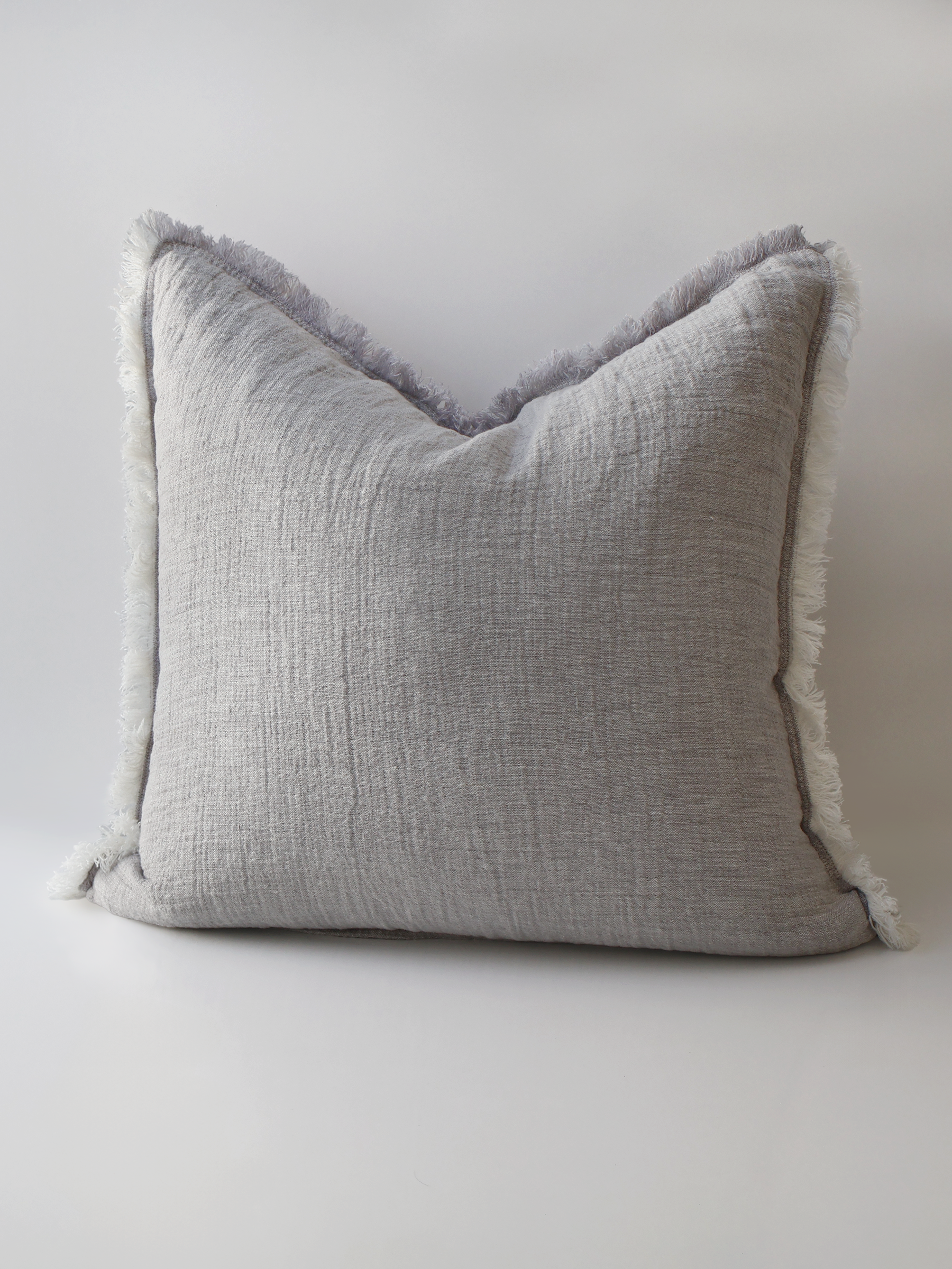 Oliver Heavy Linen Cushion Grey