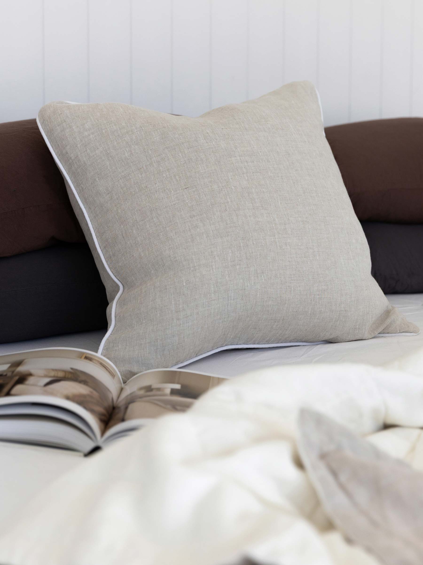 Piper Linen 55cm Cushion Natural
