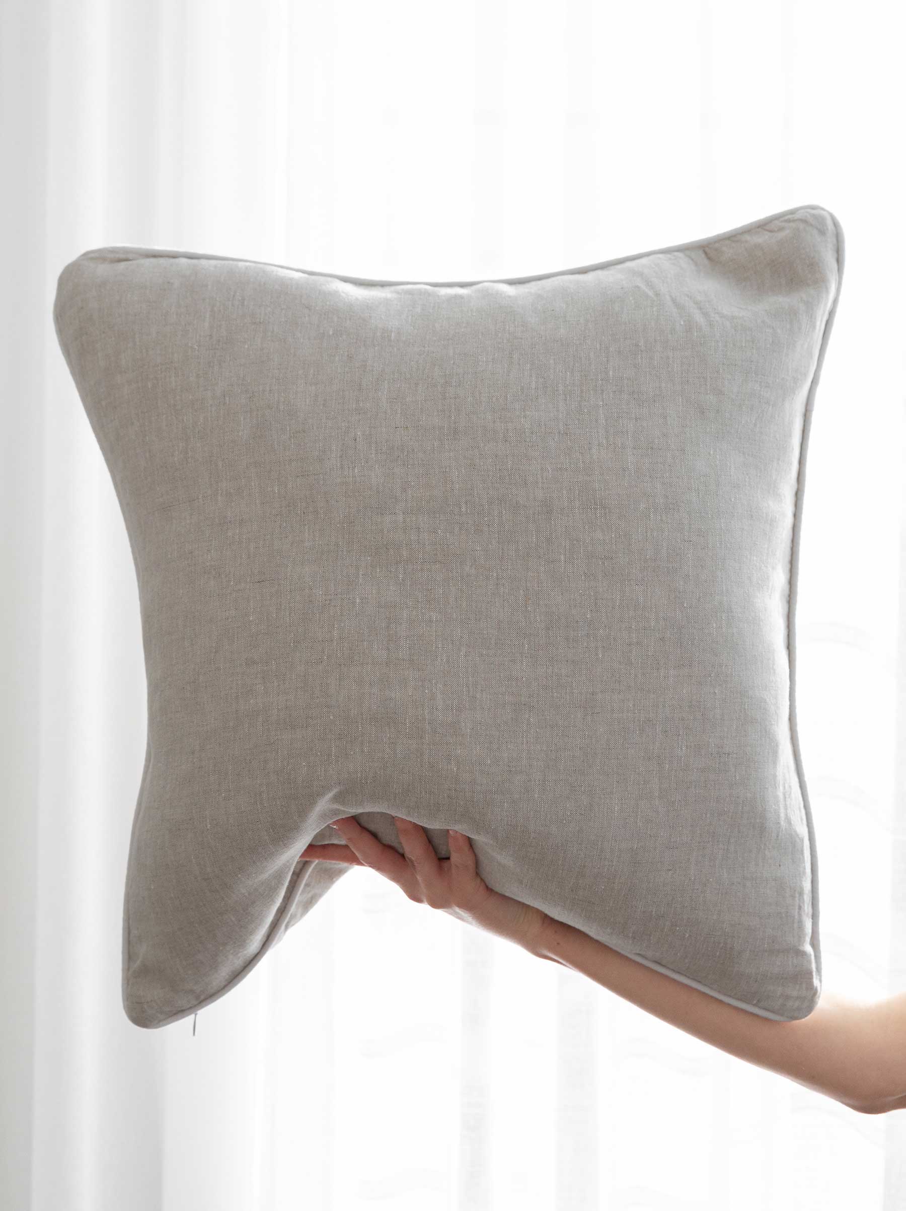 Piper Linen 55cm Cushion Natural